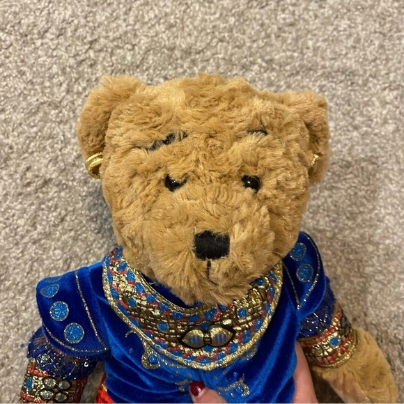 Aladdin on Broadway Plush Stuffed Bear Blue Red Kids Toy - Picture 3 of 6